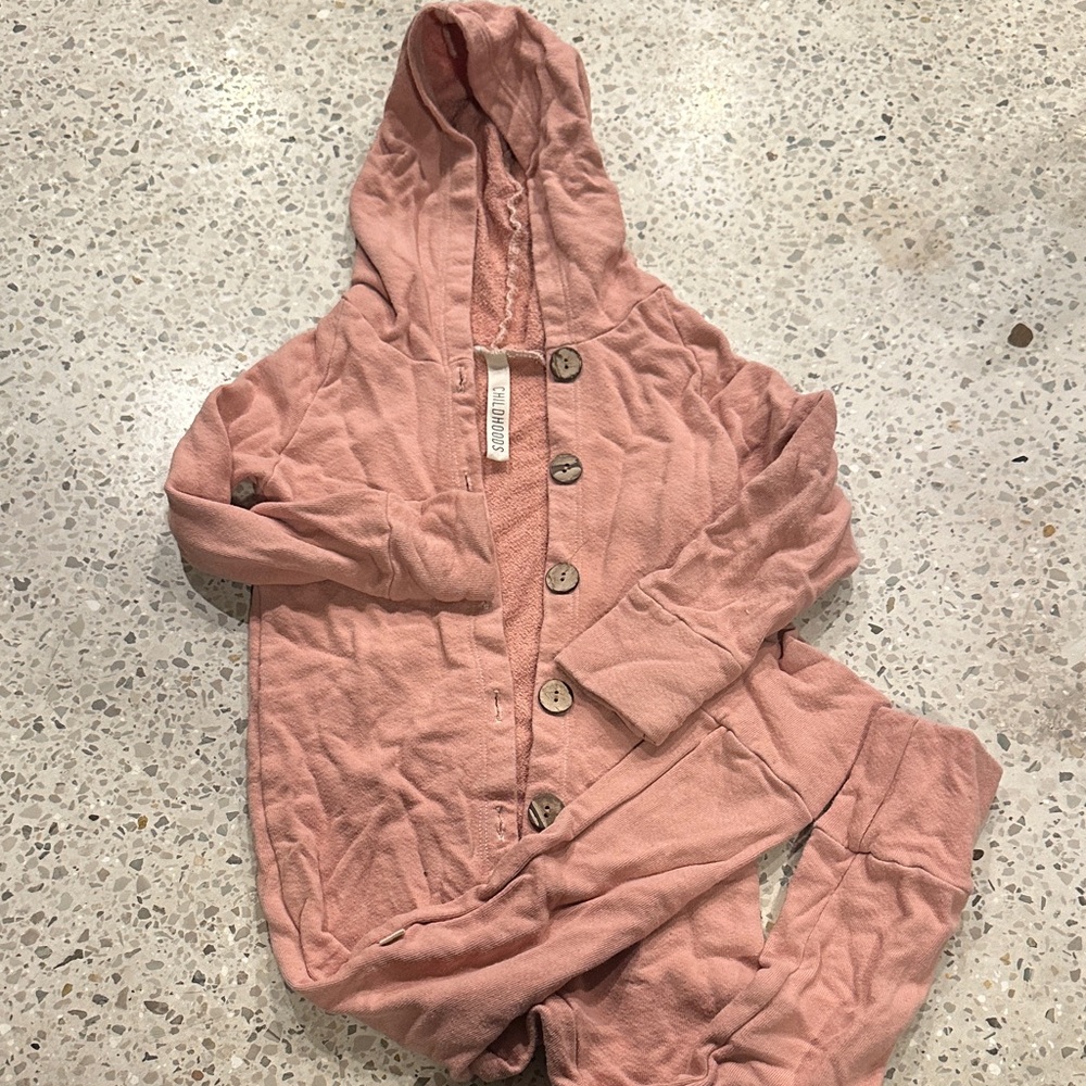 CHILDHOODS BUTTON UP JUMPSUIT // 3t pink